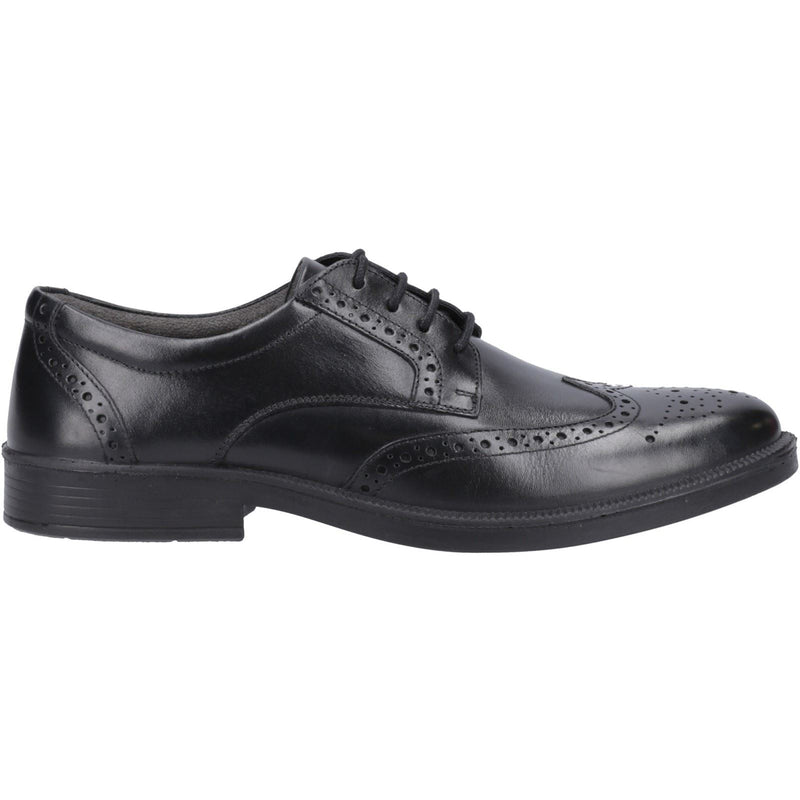 Hush Puppies Nolan Leather Men's Black Brogues Shoes