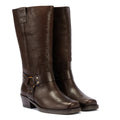 Bronx Trig-Ger Harness Waxy Leather Women's Brown Boots