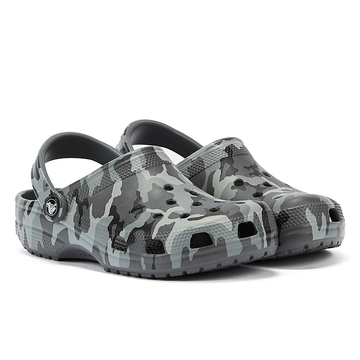 Crocs Classic Printed Camo Clog Grey Sandals