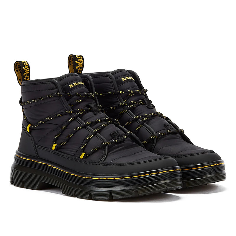 Dr. Martens Combs Padded Quilted Women's Black Boots
