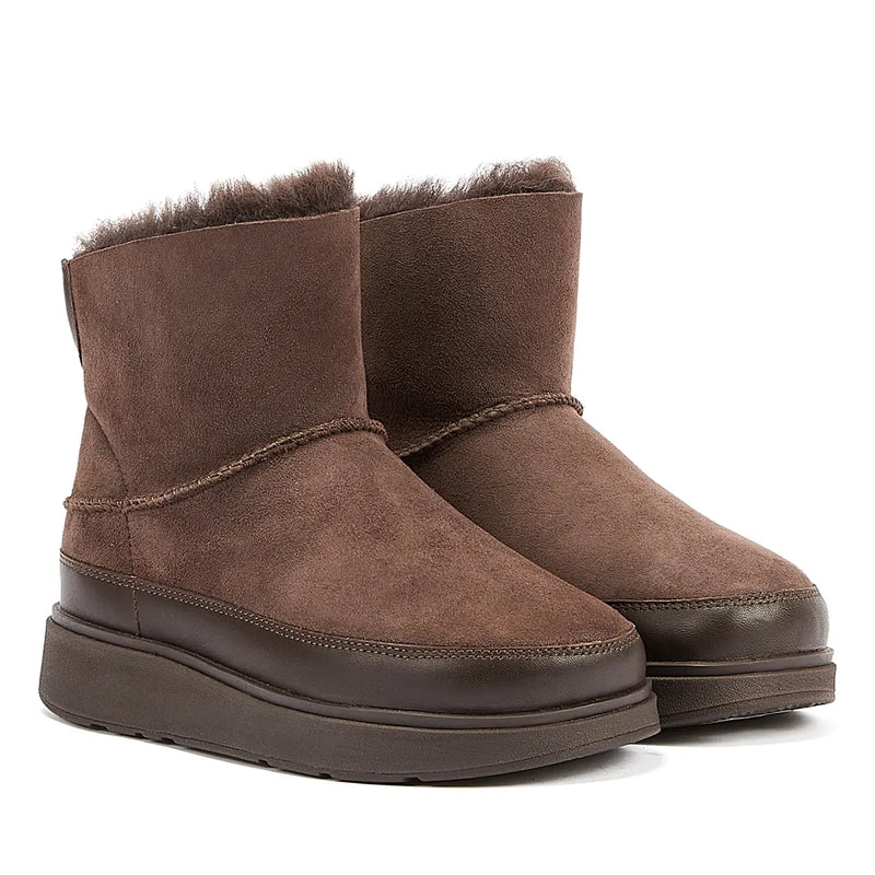 FitFlop Shearling Women s Chocolate Boots Tower London
