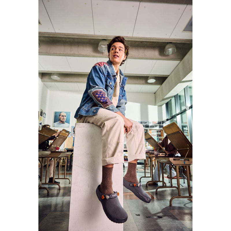 Crocs Classic Crafted Cotton Black Sand Clogs