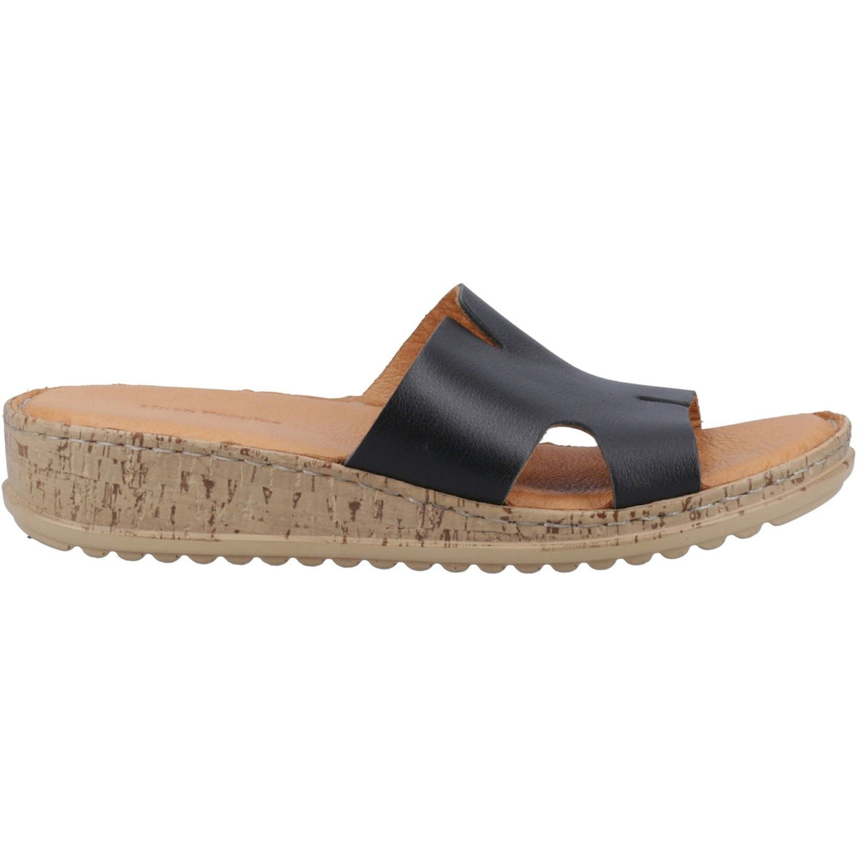 Hush Puppies Eloise Leather Women's Black Sandals
