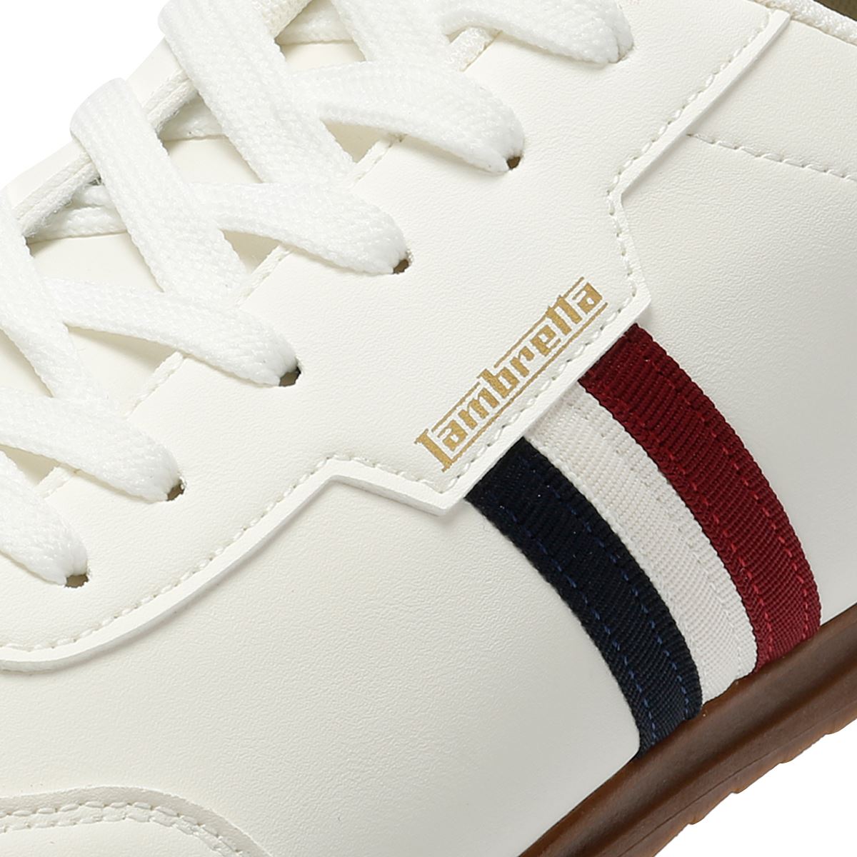 Lambretta Tackle Men's White/Navy Trainers