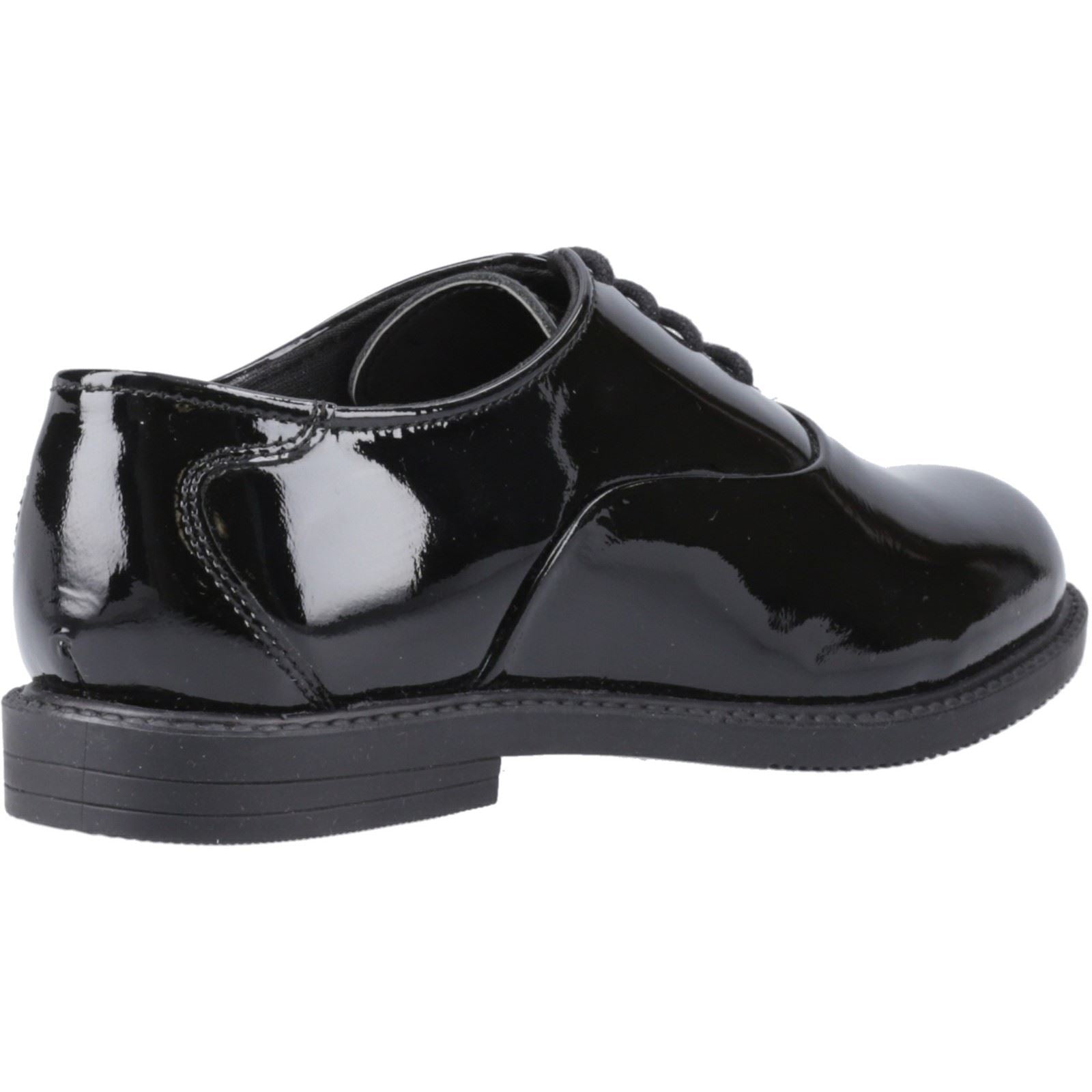 Hush Puppies Nellie Patent Leather Youth Girl's Black Oxford Shoes