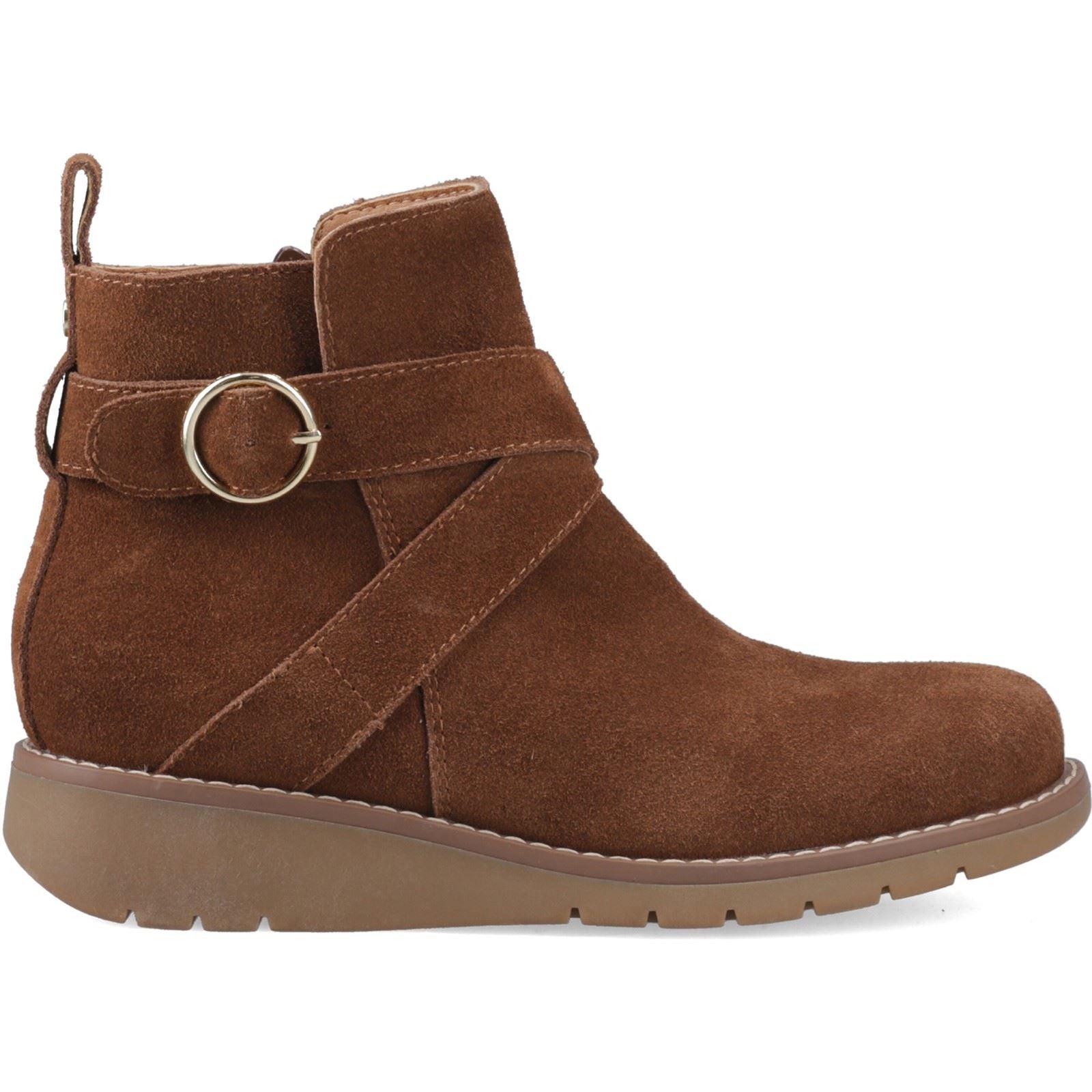 Hush Puppies Lyra Suede Women's Dark Tan Boots