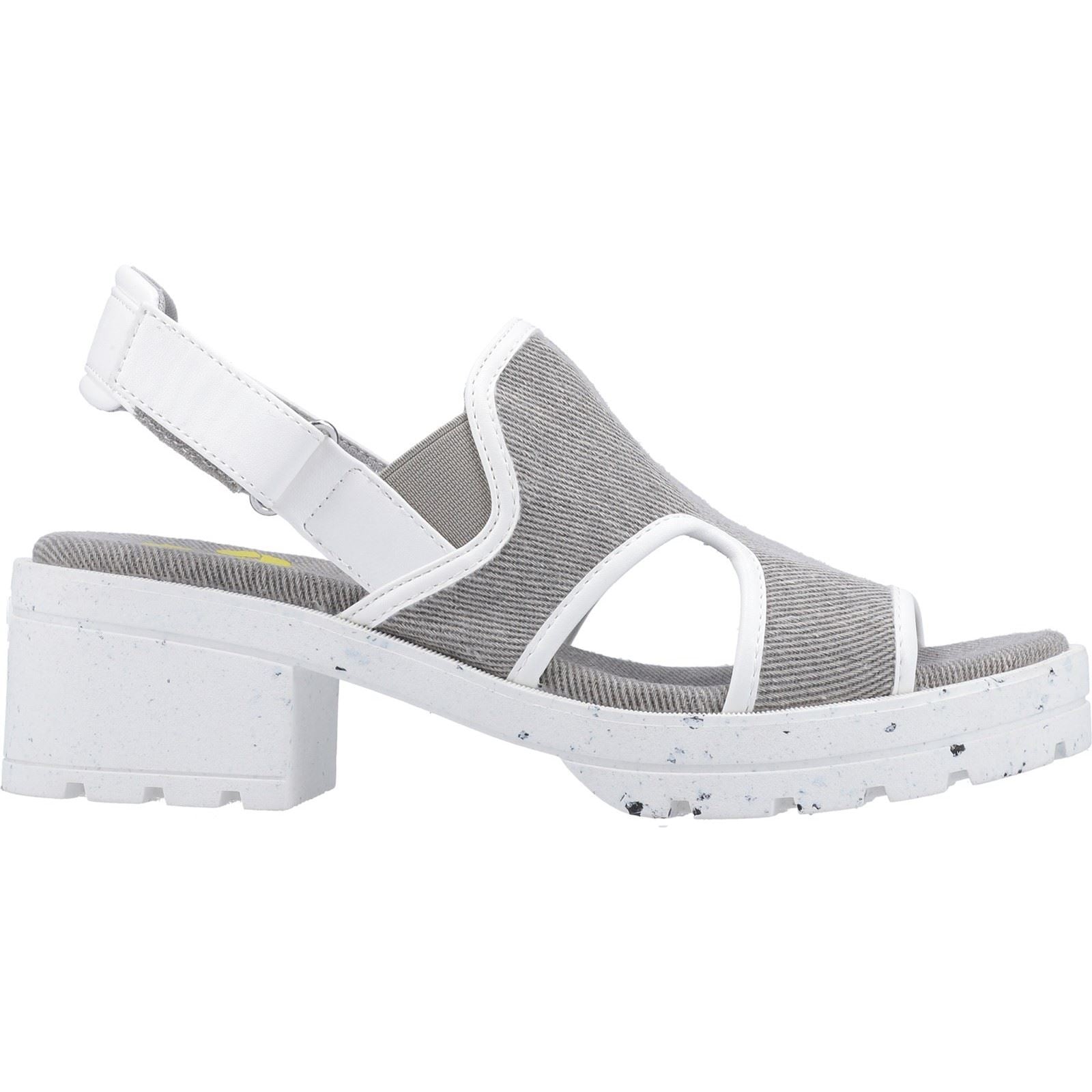 Rocket Dog Lilly Synthetic Women's Grey/White Heels