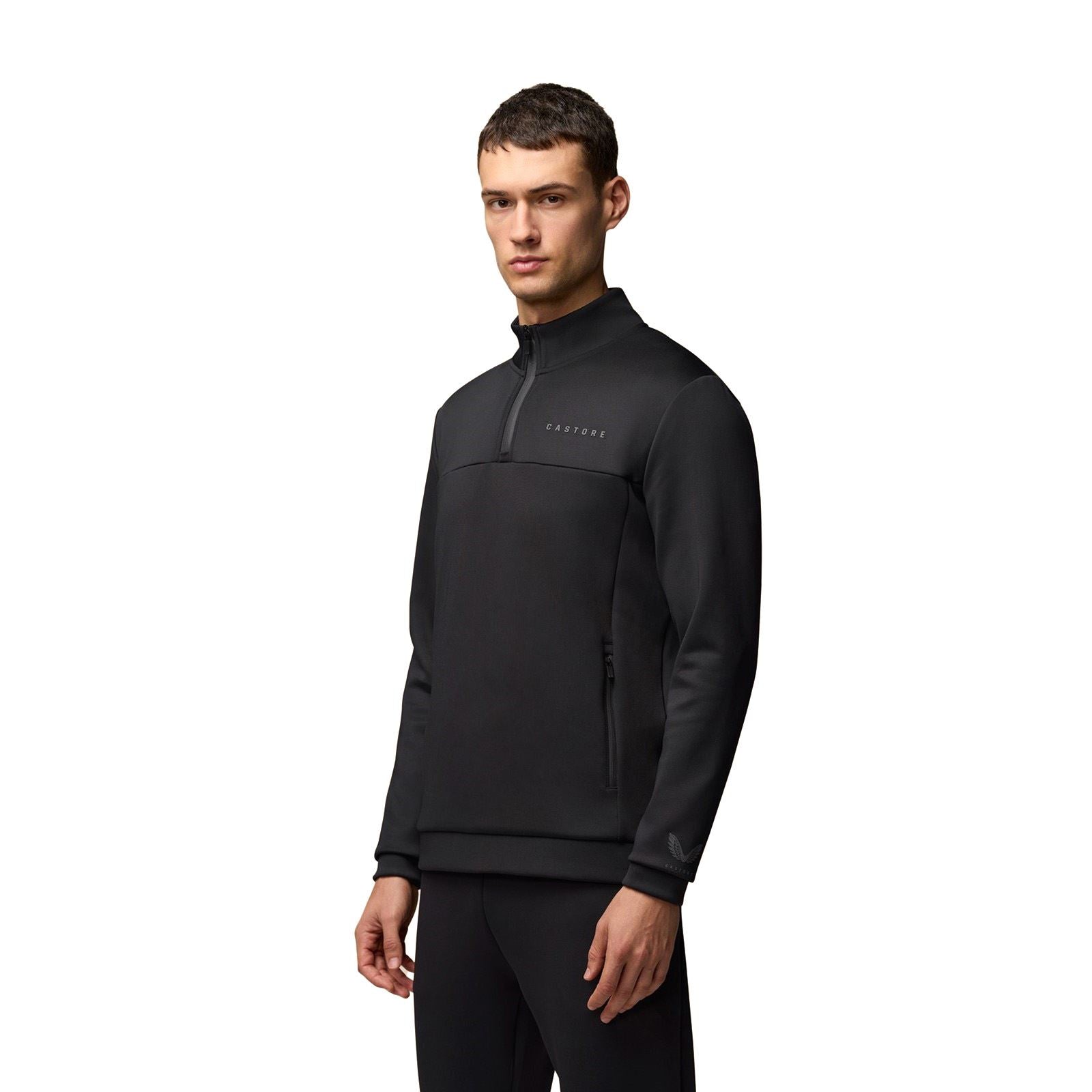 Castore Scuba 1/4 Zip Polyester Men's Black Sweatshirt