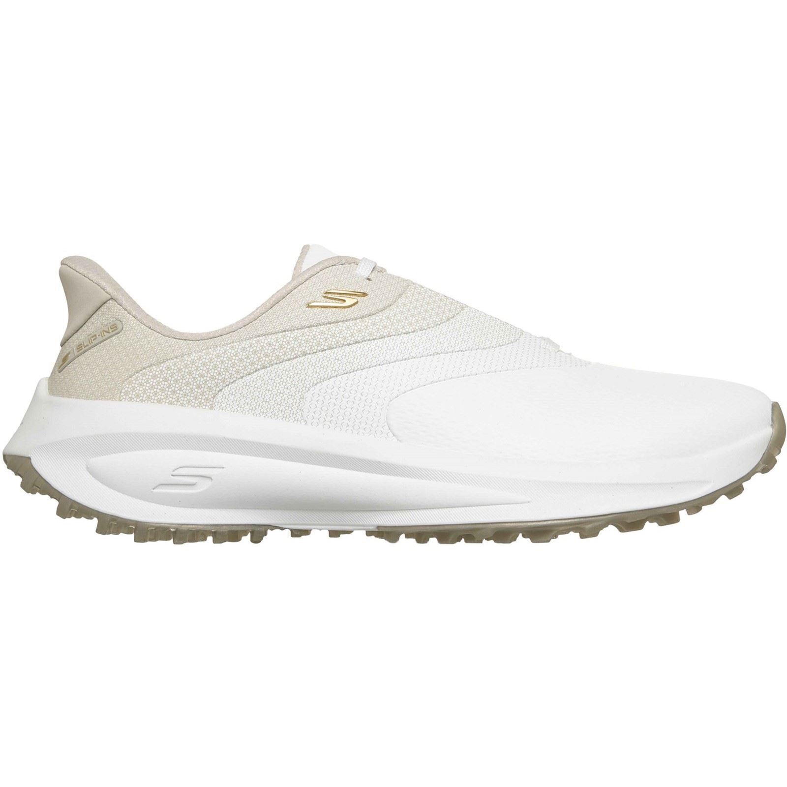 Skechers Flow Twist-Fit Polyurethane Women's White/Natural Golf Shoes