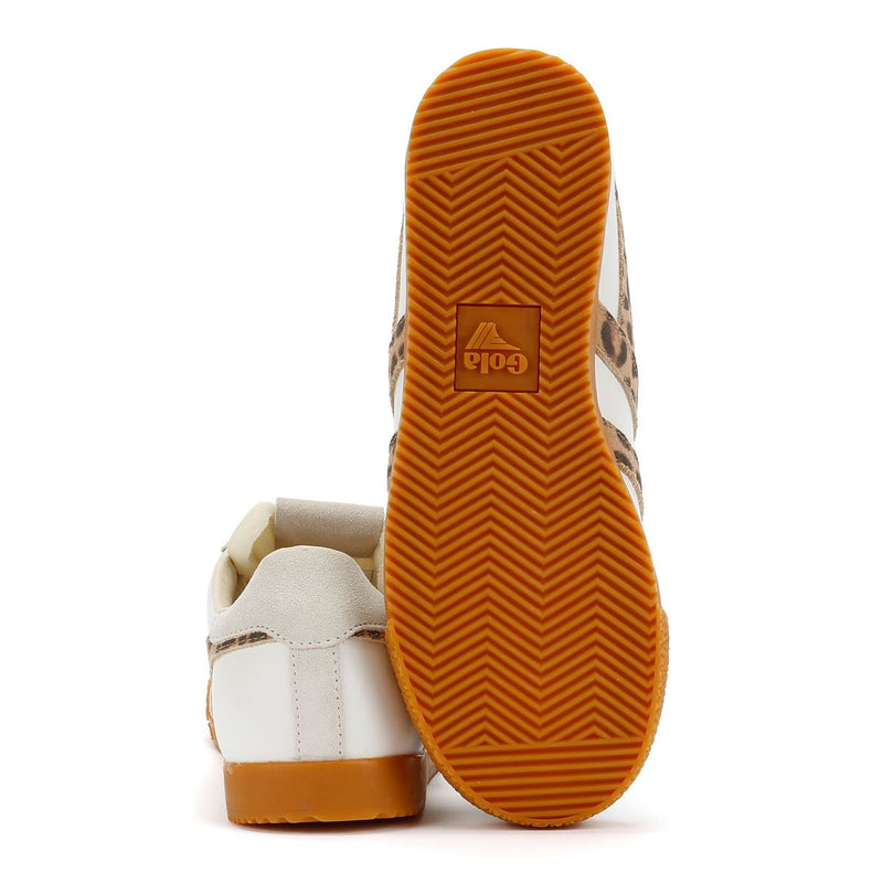 Gola Elan Leather Women's White/Leopard/Off White Trainers