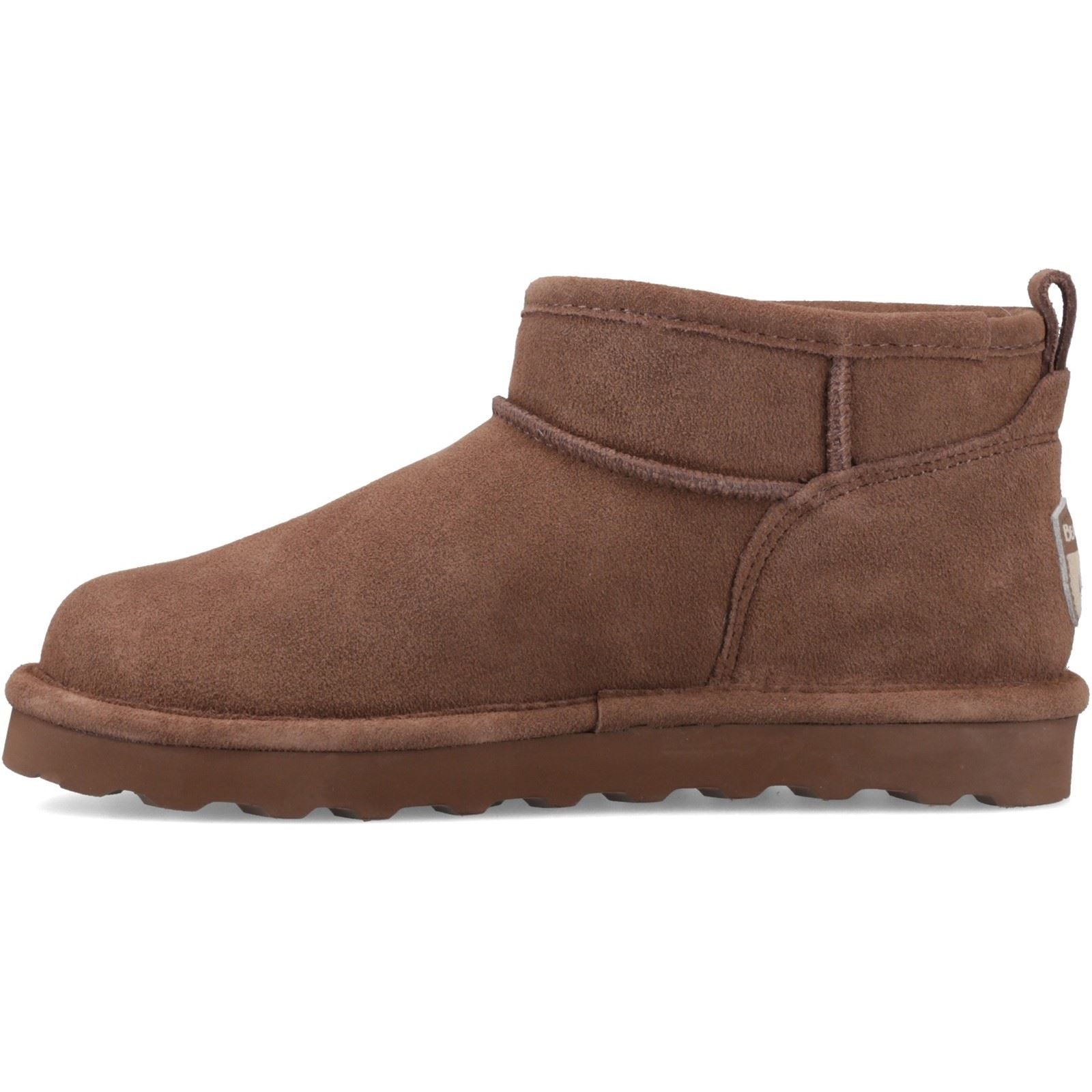 Bearpaw Shorty Suede Women's Cocoa Winter Ankle Boots