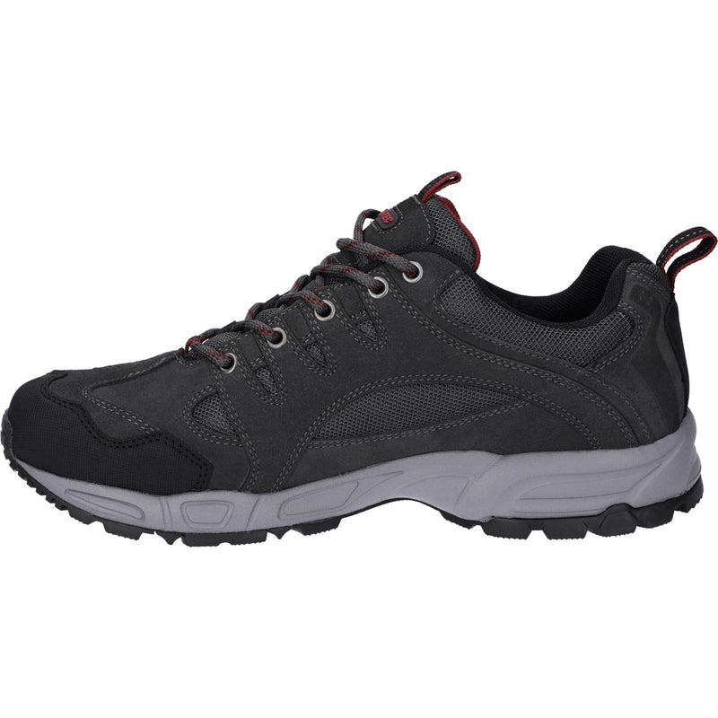 Hi-Tec Auckland Lite Leather Men's Graphite Grey/Dark Red Hiking Boots