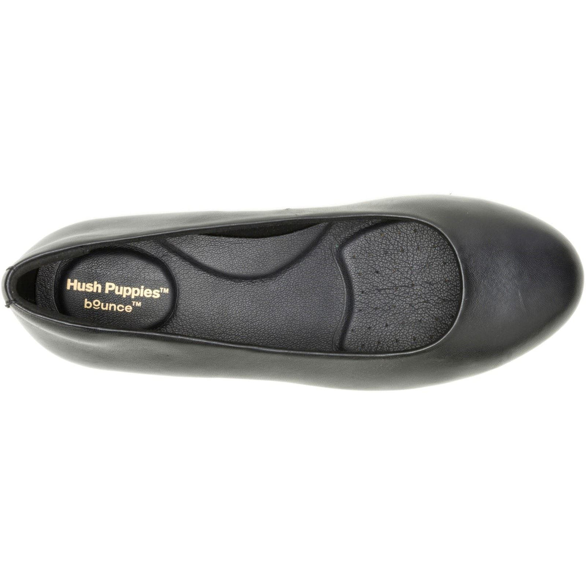 Hush Puppies Alice Flat Leather Women's Black Standard Flats