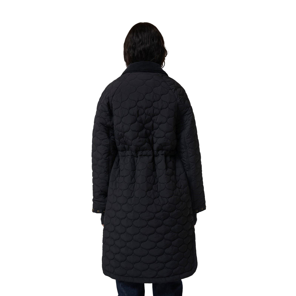 Hunter Somerset Quilted Overcoat Women's Black Quilted Overcoats