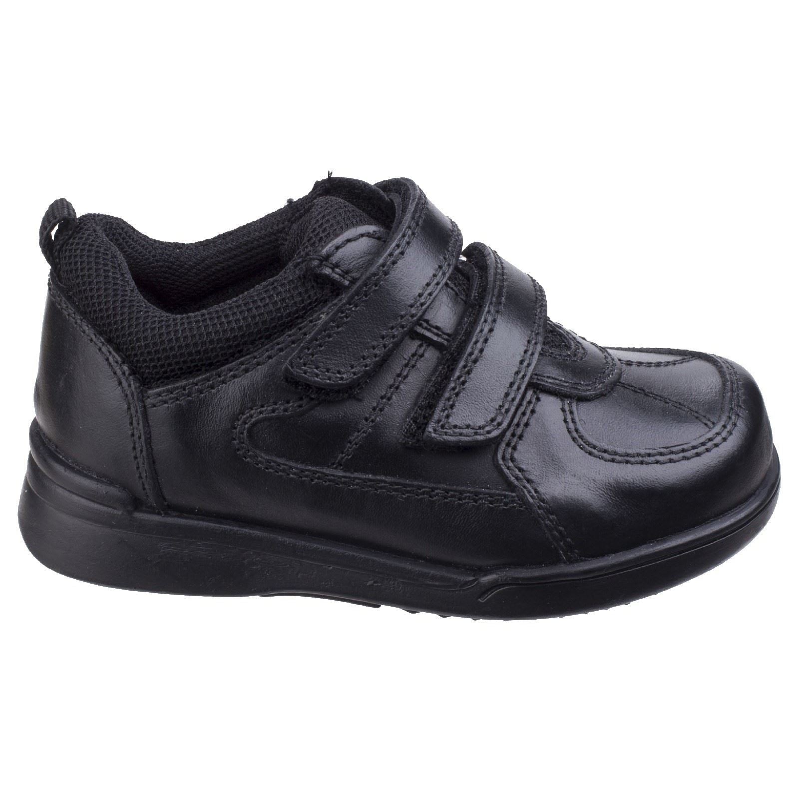 Hush Puppies Liam Infant Leather Black Shoes