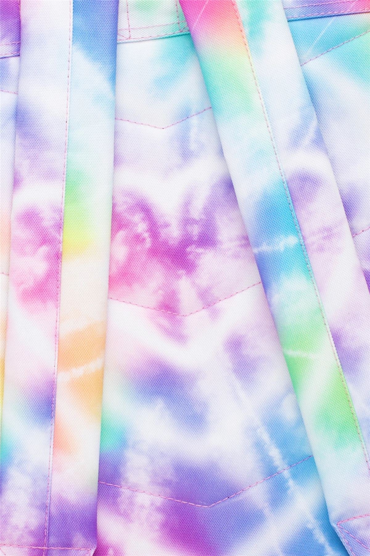Hype Iconic Girl's Rainbow Heart Tie Dye Backpack