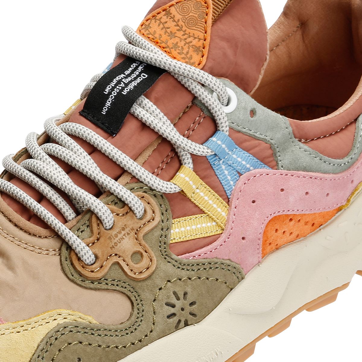 Flower Mountain Yamano 3 Women's Yellow/Pink/Olive Trainers