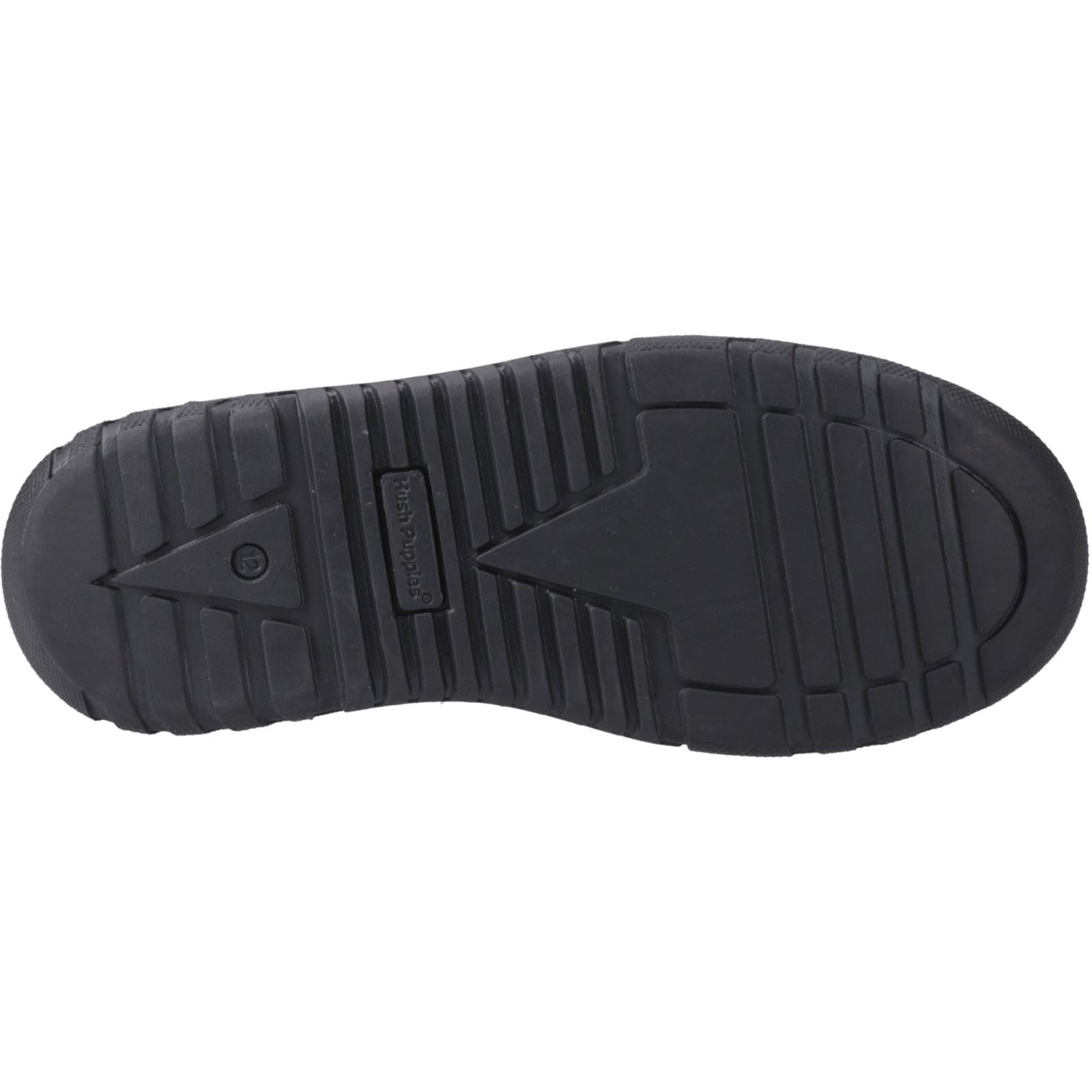 Hush Puppies Sergio Leather Junior Black Loafers