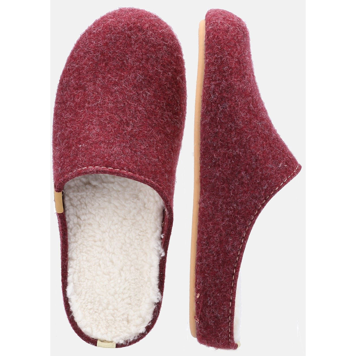 Hush Puppies The Good 90% Recycled RPET Synthetic Women's Burgundy Slippers