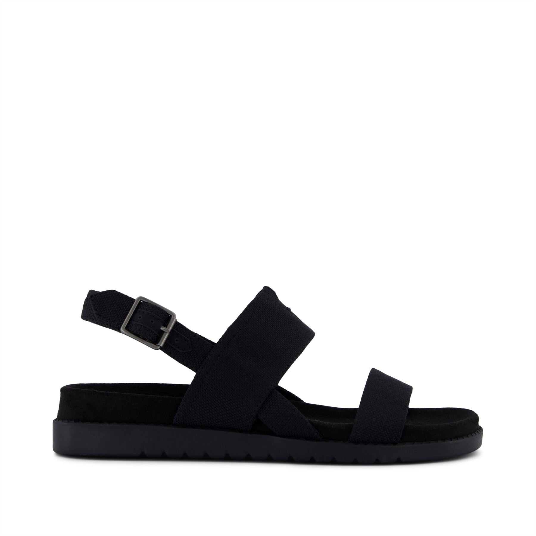 TOMS Marin Slingback Canvas Women's Black Sandals