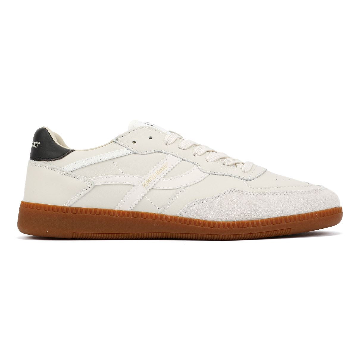 Pompeii Elan Sala Leather Men's Ecru Trainers