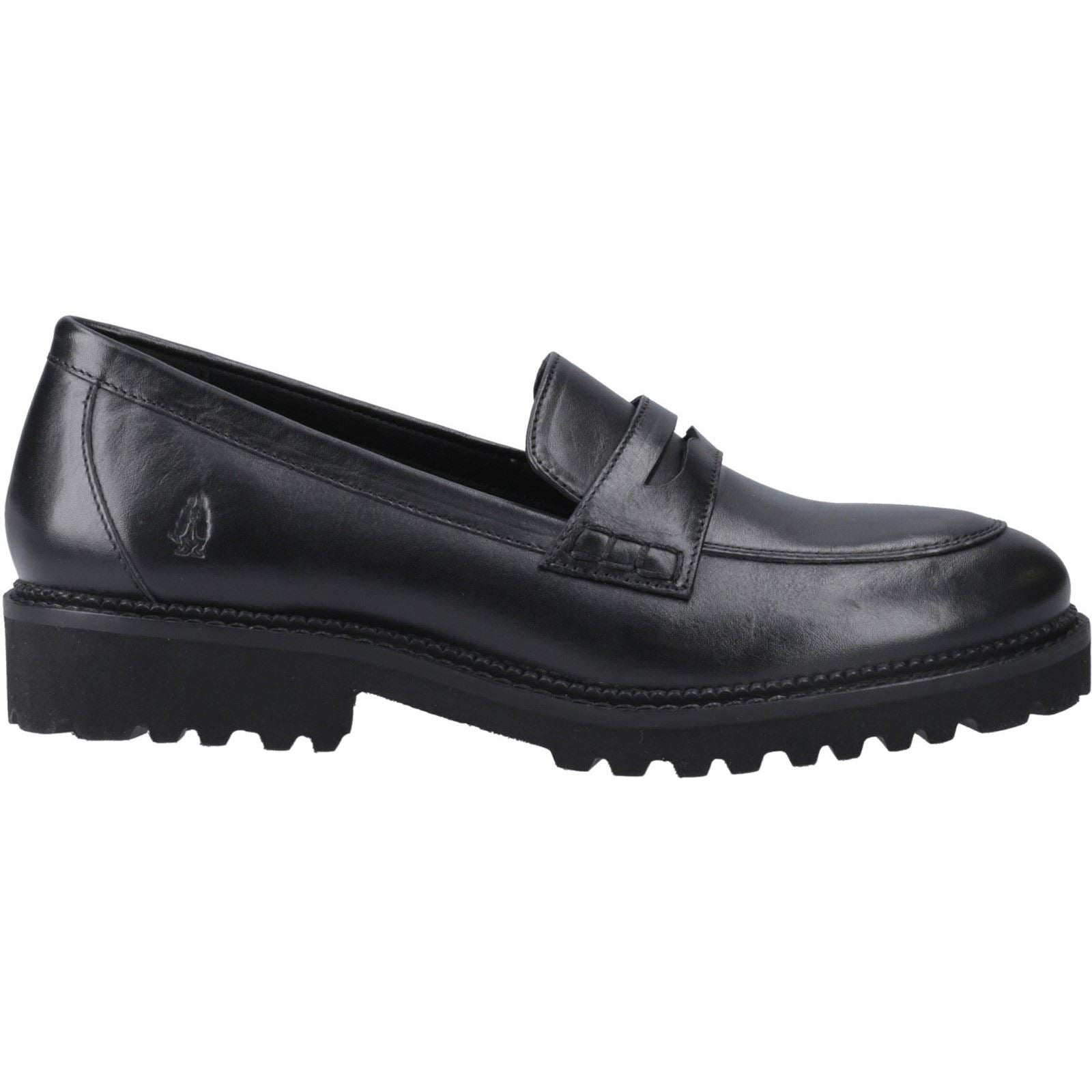 Hush Puppies Grazia Leather Black Loafers