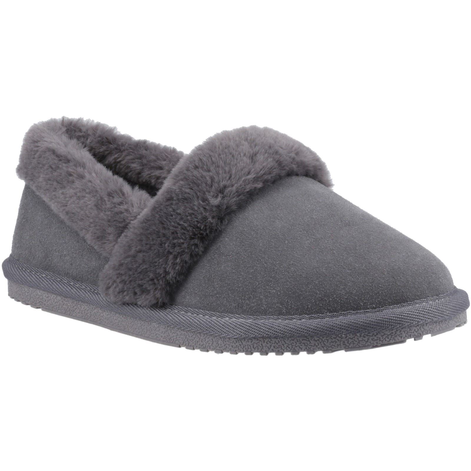 Hush Puppies Ariel Suede Women's Grey Slippers