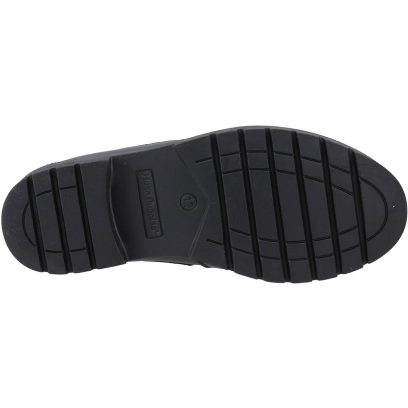 Hush Puppies Lucy Leather Junior Black Shoes