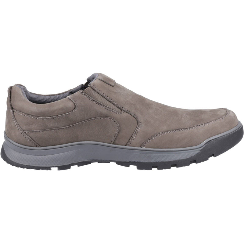 Hush Puppies Jasper Leather Men's Grey Nubuck Moccasins Shoes