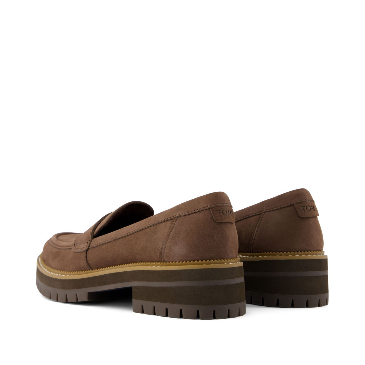 TOMS Cara Leather Women's Oak Brown Loafers
