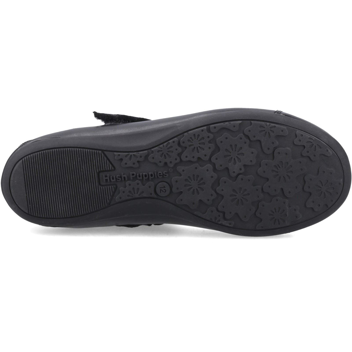 Hush Puppies Lottie Ballerina Leather Black Shoes