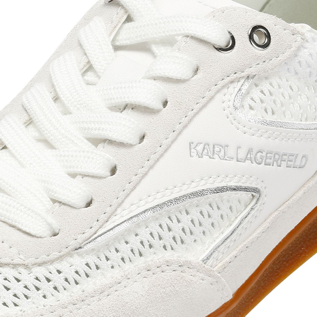 Karl Lagerfeld Kandidate Mesh Mix Women's White Trainers