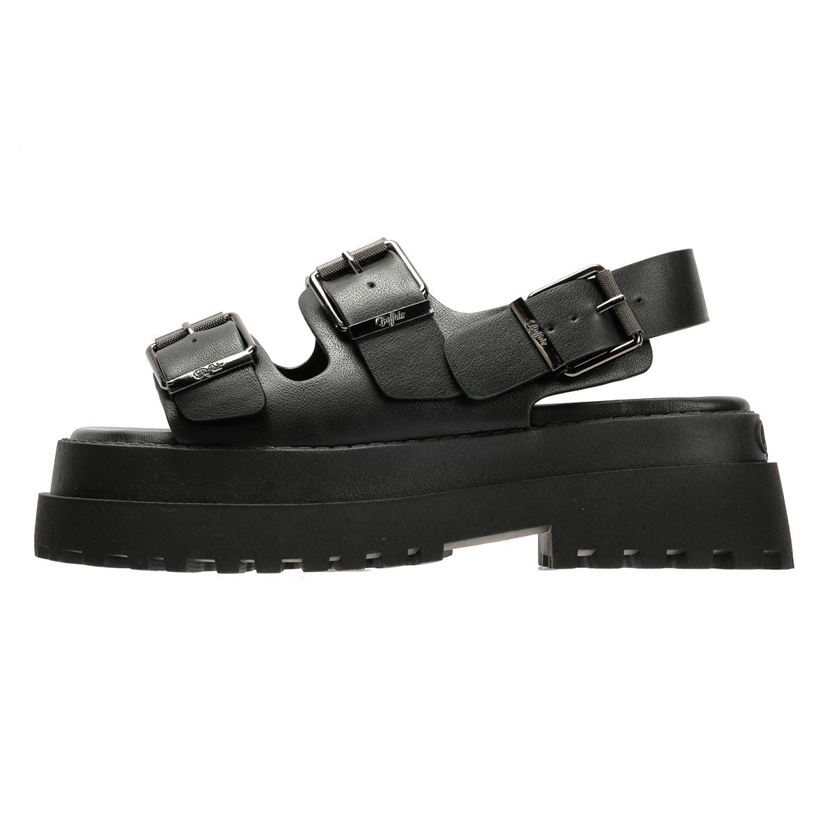 Buffalo Pluto Ari Women's Black Sandals