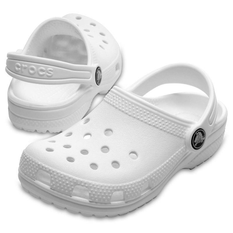 Crocs Kids' Classic Clog Synthetic White Clogs
