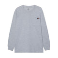 Dickies Pocket Tee Long Sleeve Cotton Men's Grey T-Shirt