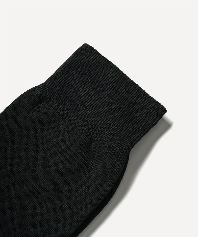 JAK Cotton Black Calf High Socks