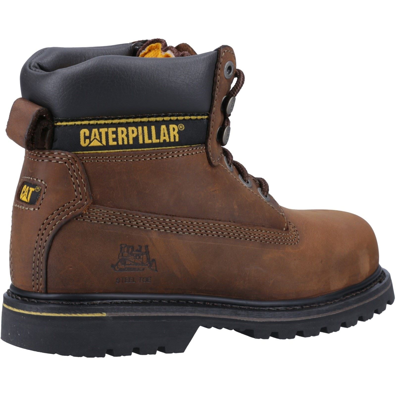 Caterpillar Holton Leather Brown Safety Boots
