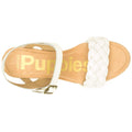 Hush Puppies Poppy Quarter Strap Leather Women's White Sandals