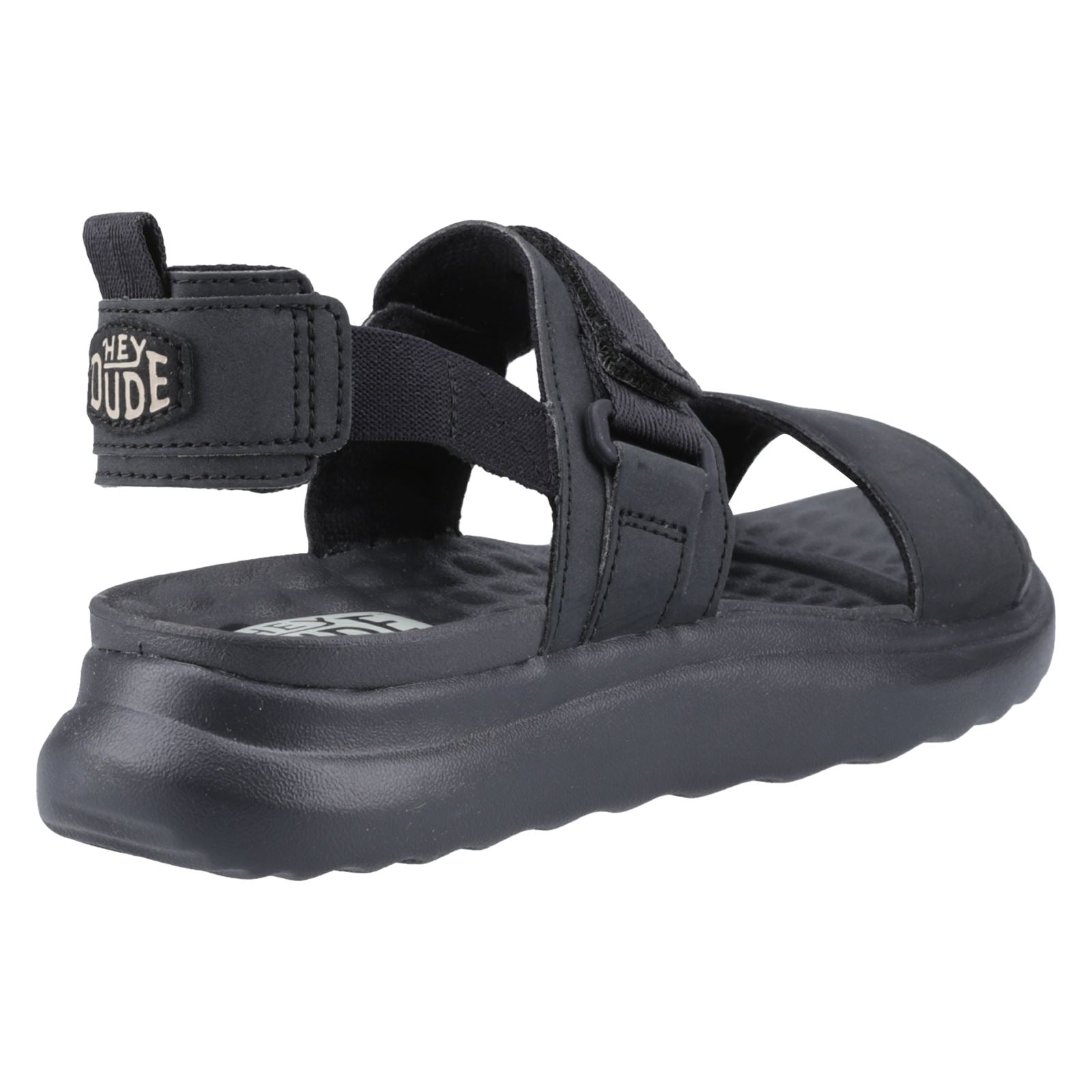 HEYDUDE Collins Mono Sport Textile Women's Black Sandals