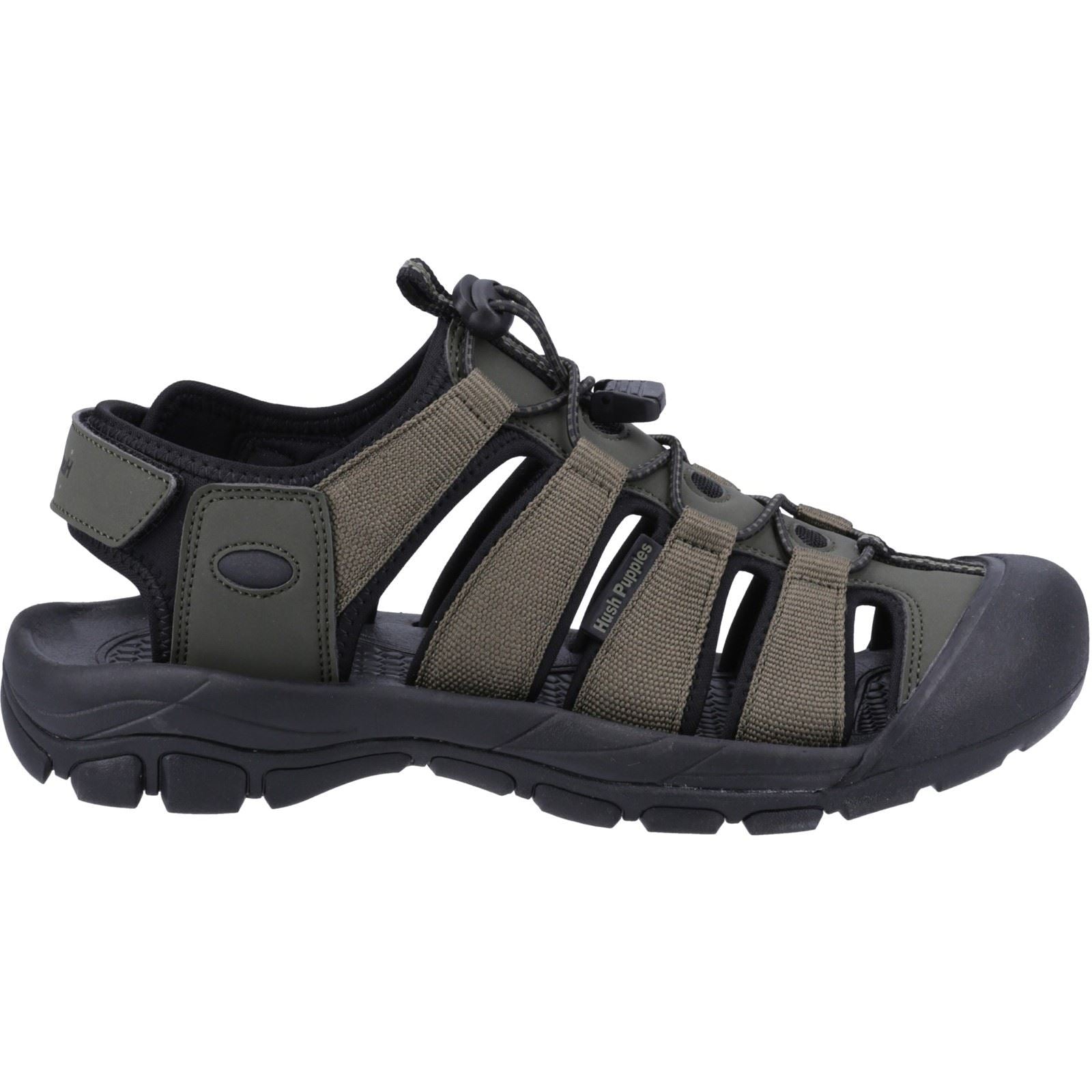Hush Puppies Peru Synthetic/Webbing Men's Khaki Sandals