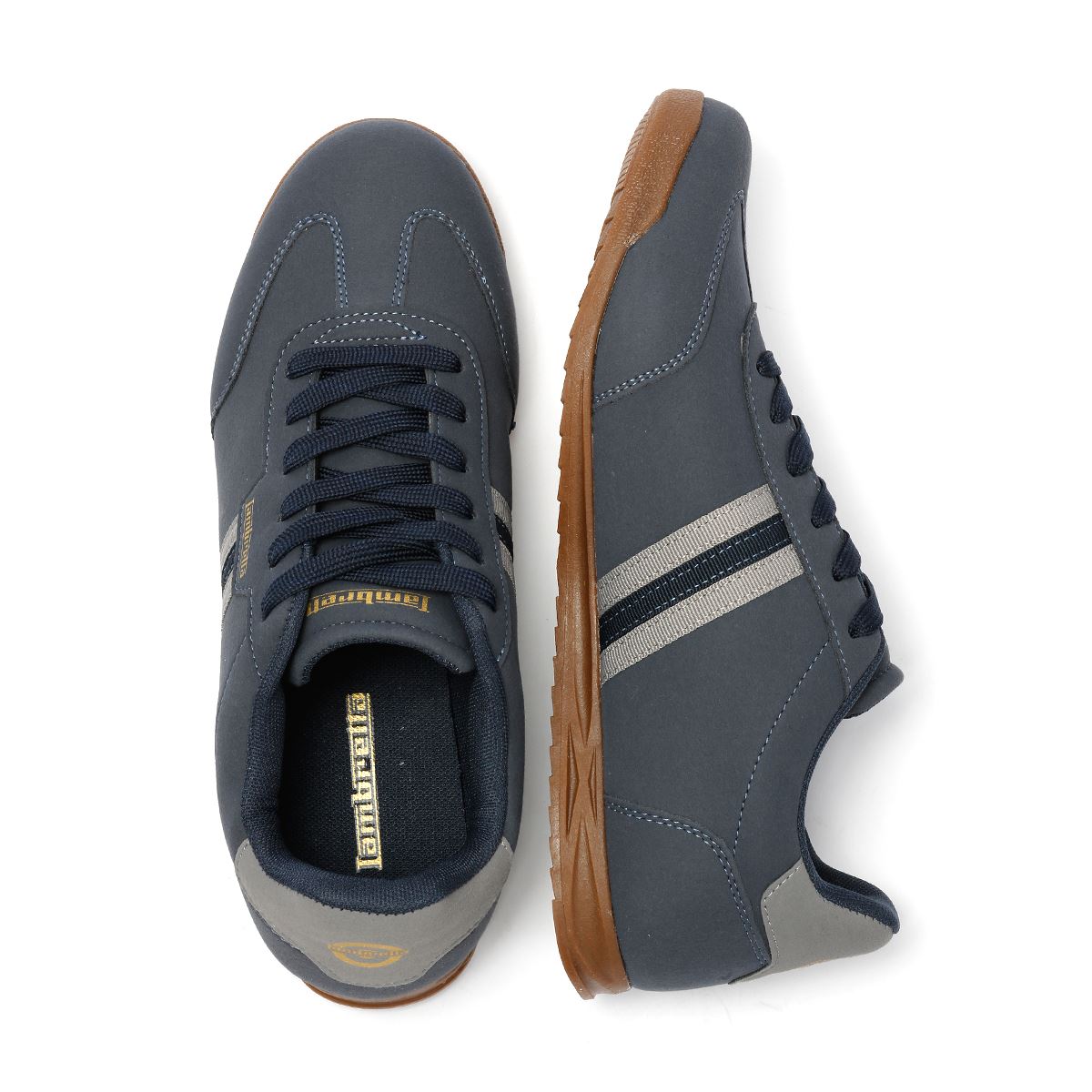 Lambretta Tackle Men's Navy/Charcoal Trainers