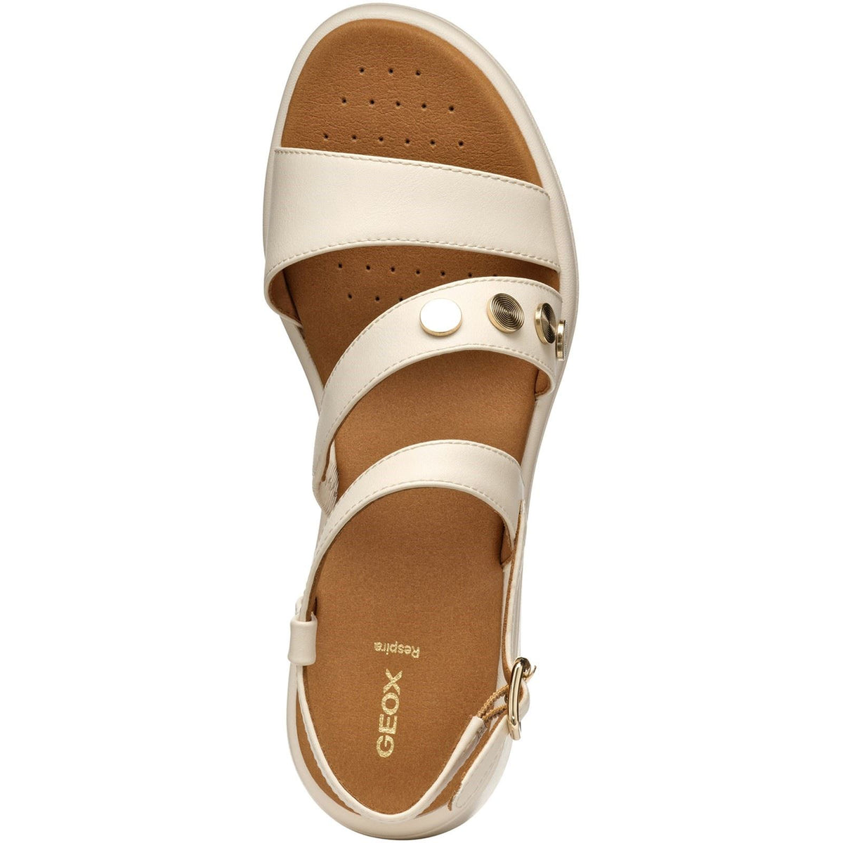 Geox D MELICONIA Synthetic Women's Papyrus Wedges