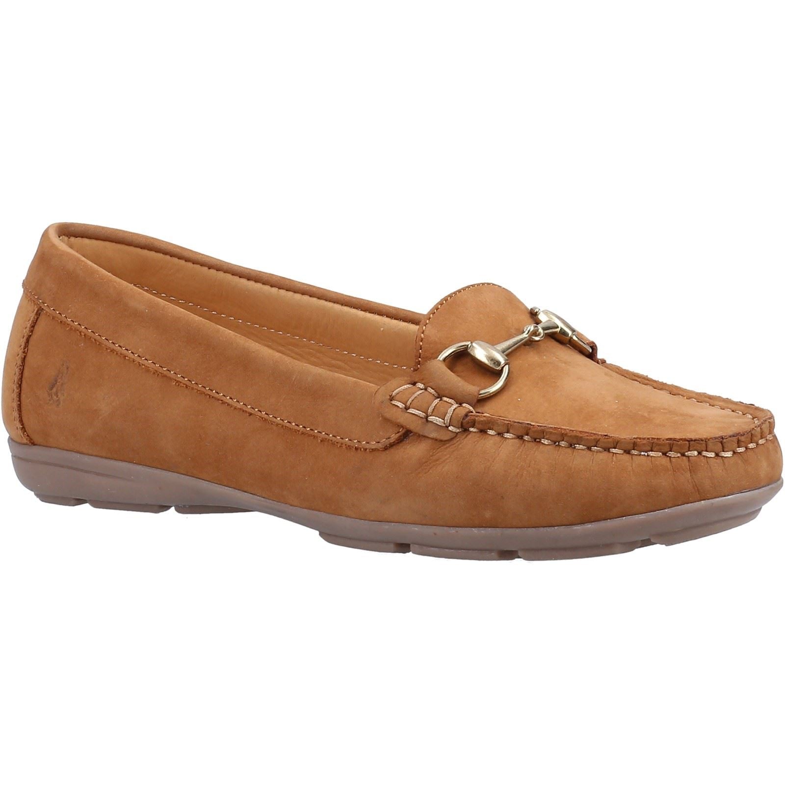 Hush Puppies Molly Snaffle Lea Nubuck Women's Tan Loafers