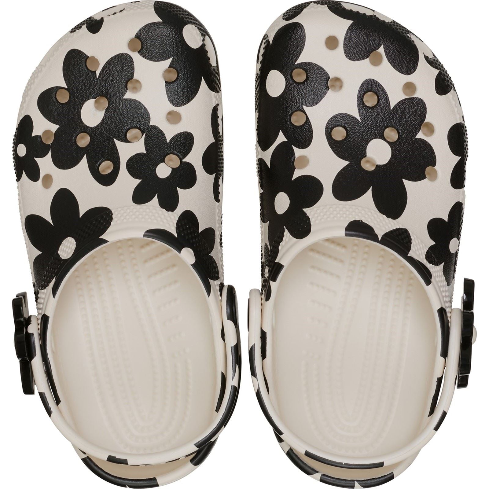 Crocs Classic Pop Petals EVA Girl's Summit White/Black Clogs