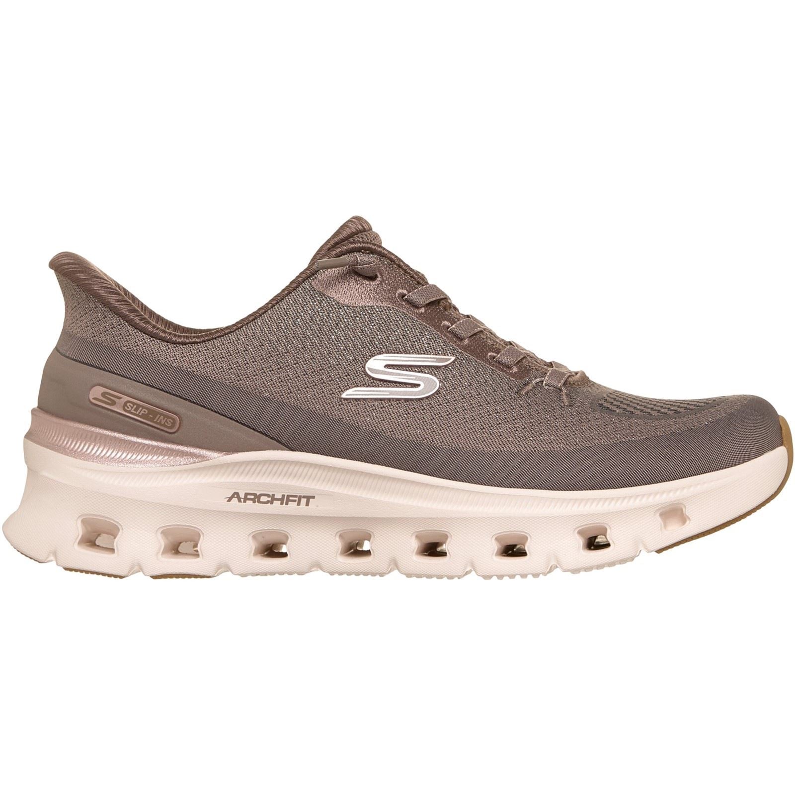 Skechers Arch Fit Glide-Step Pro Golden Pace Textile Women's Brown/Gold Trainers