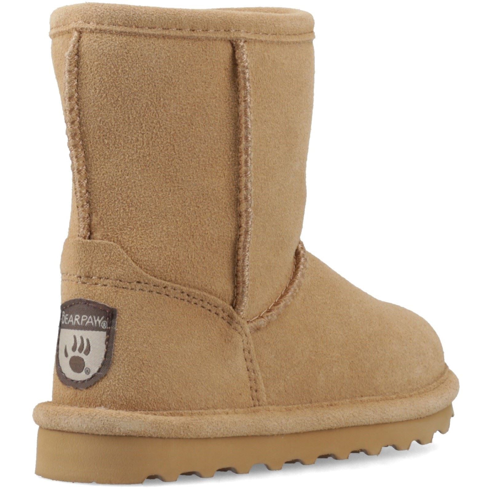 Bearpaw Elle Toddler Suede Girl's Coffee Winter Mid Calf Boots