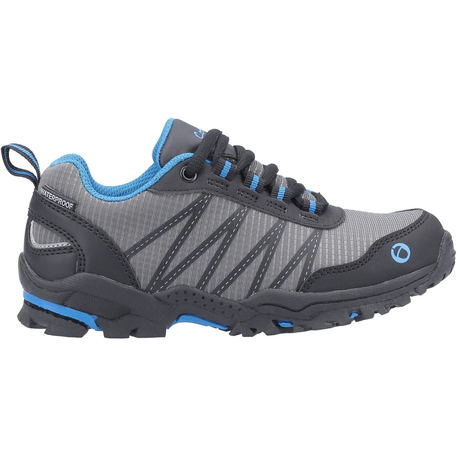 Cotswold Littledean Nylon Boy's Blue/Grey Hiking Shoes