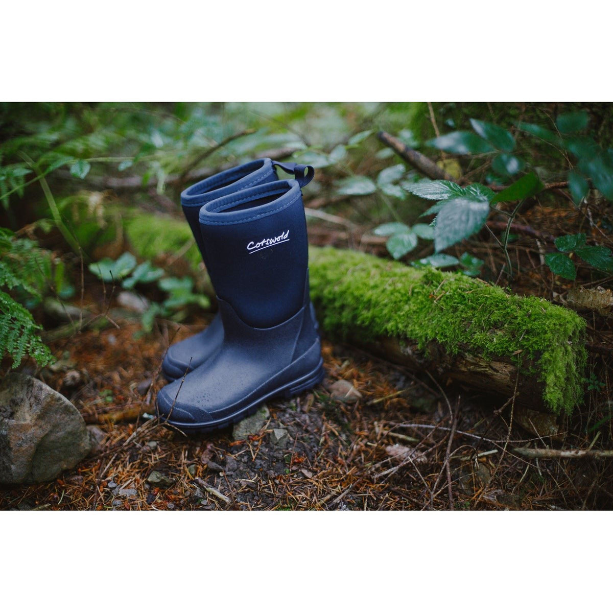 Cotswold Kids Hilly Synthetic Navy Wellington Boots