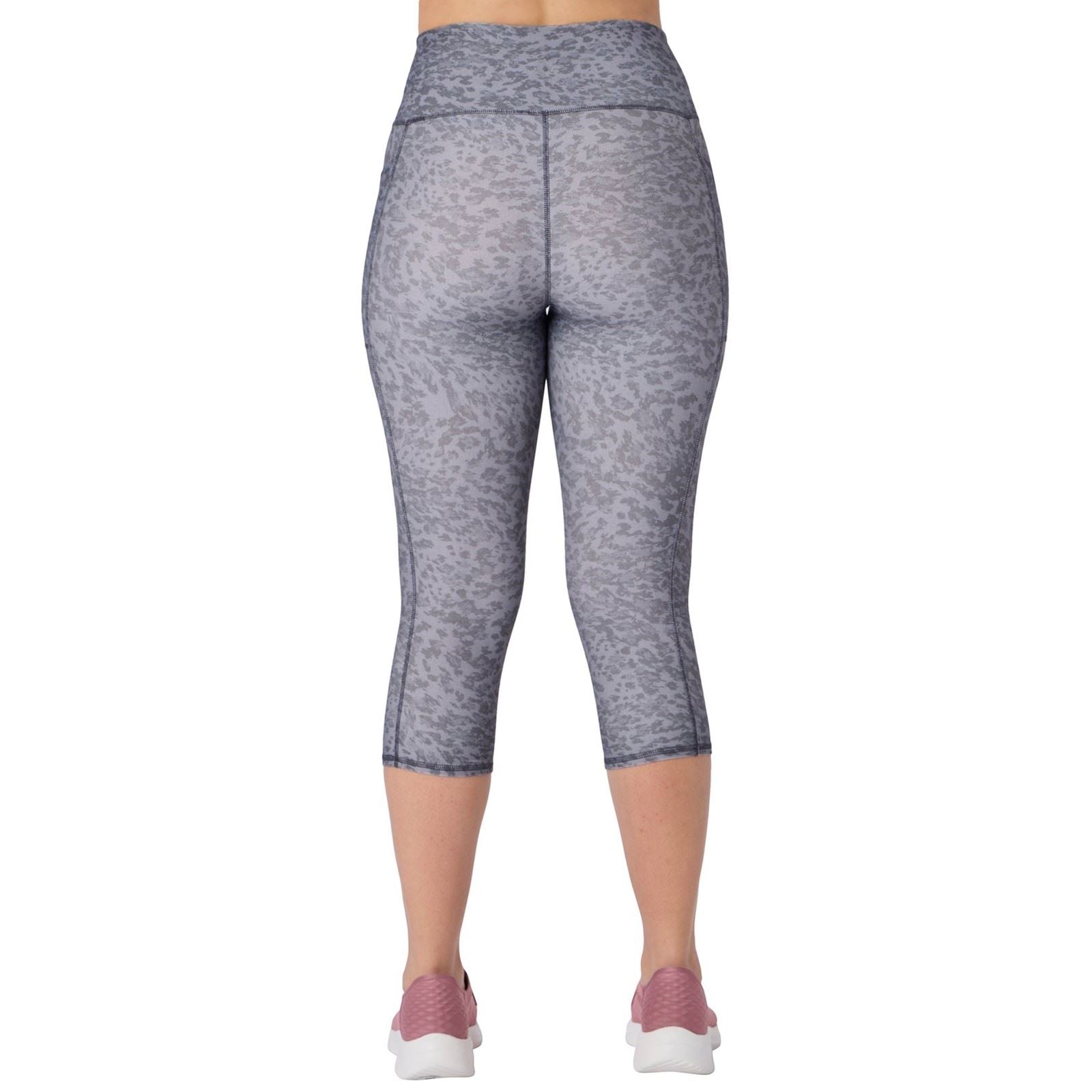 Skechers Goflex Printed Capri Women's Black Sports Leggings