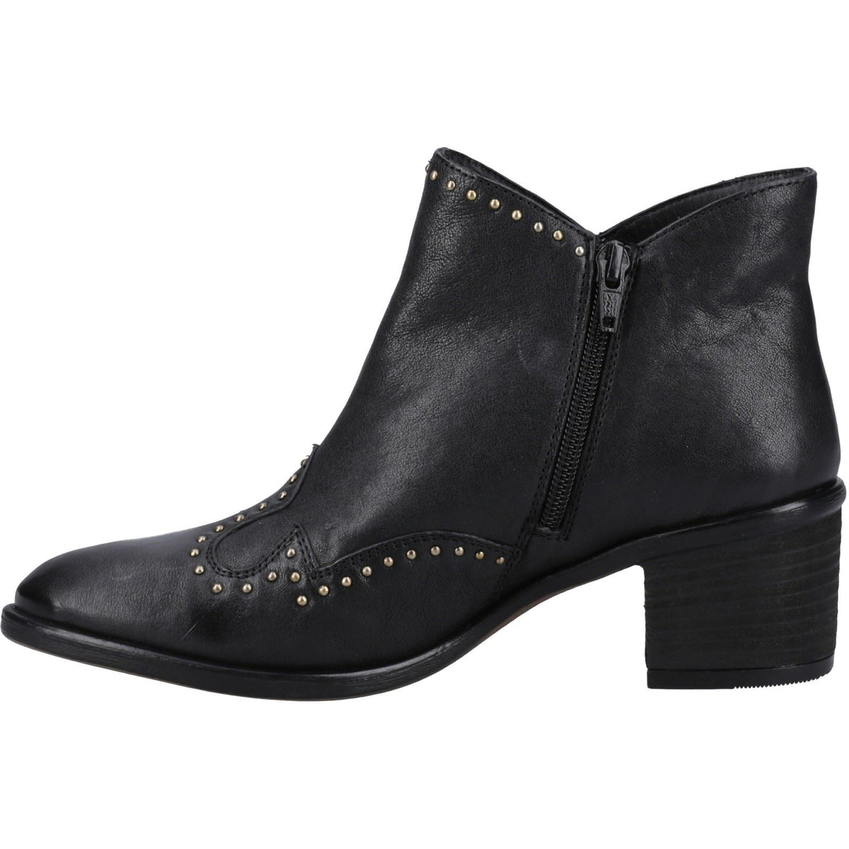 Hush Puppies Waverly Leather Women's Black Boots